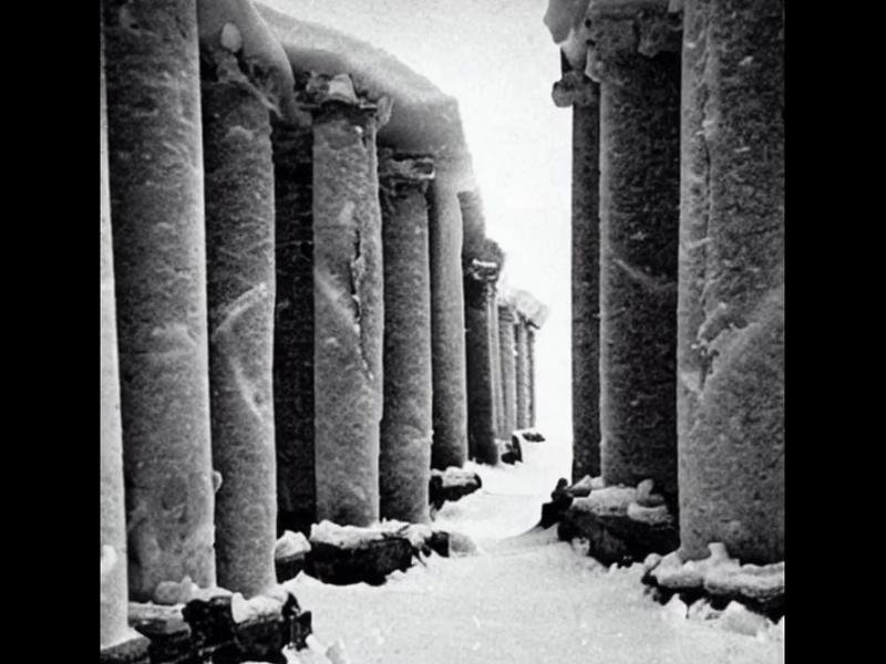Antarktis - antike Säulen