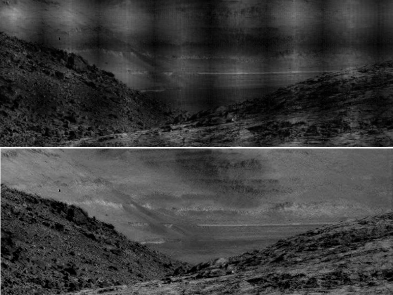 Bildvergleich vom Marskonstrukt