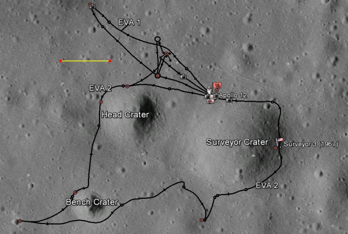 Google Mond Apollo 12